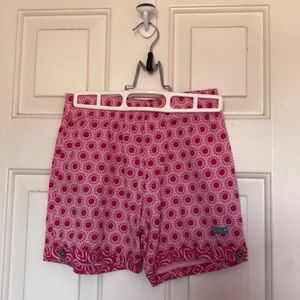 Girl’s pink floral naartjie shorts